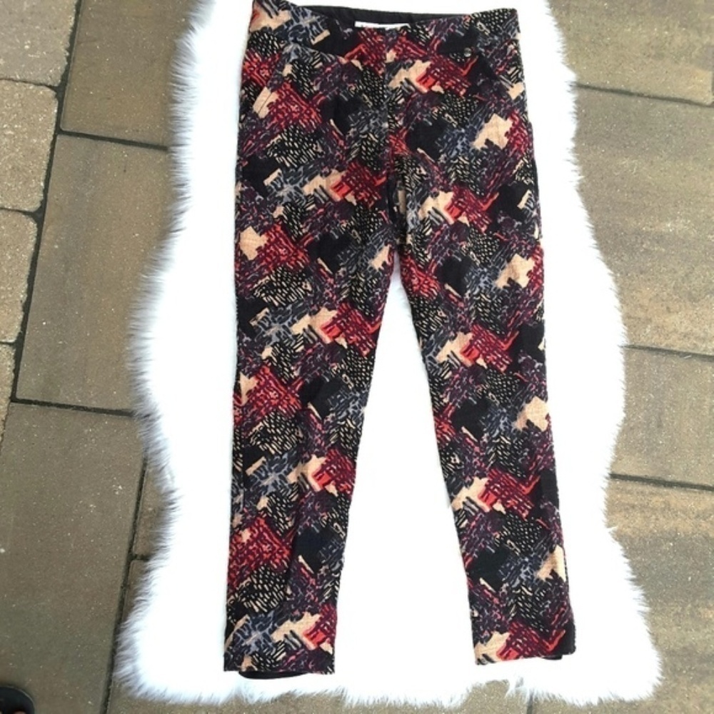 EUC Trina Turk Skinny Crop Tweed Pants 0
